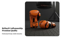 Long-Lasting Boxing Gloves Force Protection Training Gloves Shock Absorption Combat Sports Gear Wrist Support for Children, Women, Beginners, Sparring, Gym