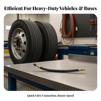Rubber Valve Stem Extension Heavy Duty Truck Tire Inflation Tube Sturdy Tire Inflation Extension Hose for Repair Specialist S