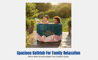 Foldable Bath Tub, Large Capacity, Home Spa, Insulated, Comfortable Sitting, Suitable for Adults and Children, Random Design