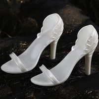 1/4 BJD Doll Sandals Shiny Finish Doll High Heels Mini Footwear