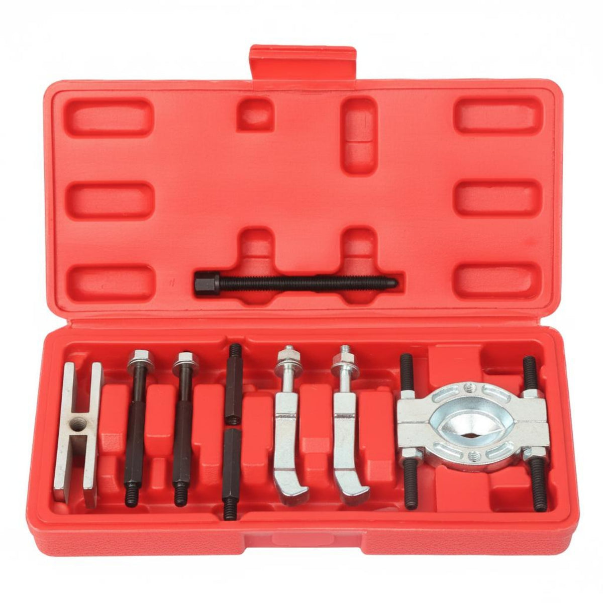 9 Pieces Easy Removal Gearbox Bearing Puller Set Heavy Duty Bearing Extractor Tool Kit Long-Lasting Steel Fits Front and Rear Axles for Technicians