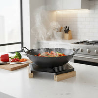 Anti-Scald Countertop Mat Heavy Duty Carbon Steel Heat Pad Waterproof Hexagonal Pot Stand Dining Table