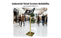 Floor Standing Menu Stand Heavy Duty Vertical Menu Display Stand Rust-Resistant Floor Standing Flip File Holder for Retailers, Event Organizers, Lobby