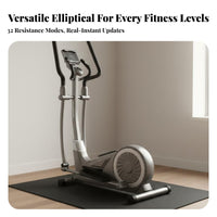 Self-Generating Elliptical Machine Commercial Grade Home Elliptical Smooth Effortless Motion Quiet Cross for Gym