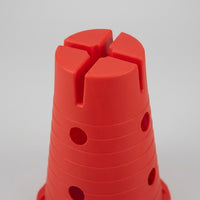 8 Pack Steppable Cones, Football Cones for Agility Training, Mini Flat Top PE Sports Cones, High Visibility Cones for Garden Agility Courses