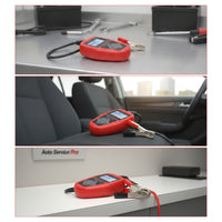 Handheld 12V Battery Tester with Alligator Clips Compact Battery Analyzer with Alligator Clips Digital Vehicle Tool for Mechanics