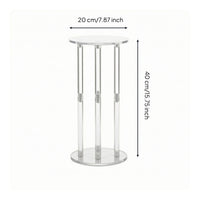 Floral Display Stand Clear Acrylic Flower Stand Wedding Flower Column Transparent Pedestal Modern for Event Decorators, Weddings