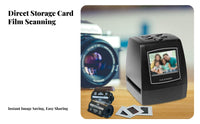 No Computer Required 35mm Film Scanner High Resolution 35mm Film and Slide Scanner Color LCD Screen Slide to Digital Converter Compact Design for Photography Enthusiasts, Archivists