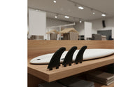 3 Pieces Fiberglass Reinforced Thruster Fin Set Long-Lasting Nylon Plastic FCS Type Fins for Surfers