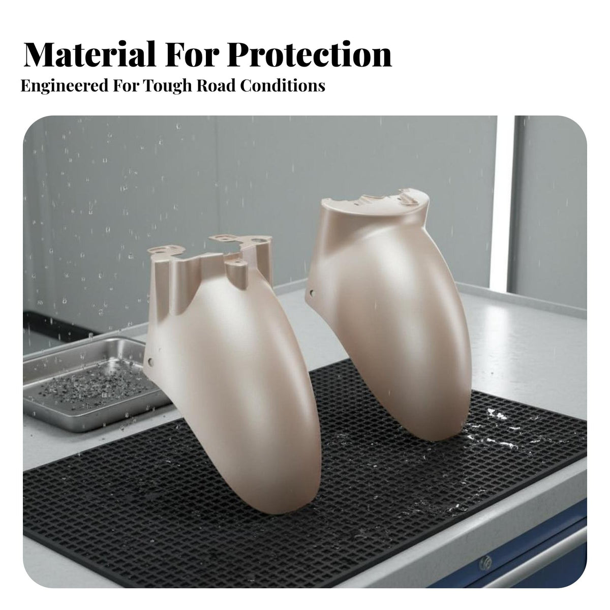 Electric Scooter Front Mudguard ABS Plastic Electric Scooter Front Mudguard Mud Guard Baked-on Paint Finish Vehicle Accessory