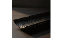 Boat Tray Hammered Fruit Tray Low-Profile Centerpiece Bowl for Dining Table, Reception Area