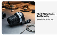 Mountain Bike Grip Gear Selector Effortless Shifting Cycle Twist Gear Selector Handlebar Gear Controls Easy to Install Wide