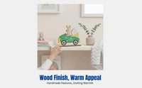 Wooden Hare Figurine, Modern Minimalist Craft, Kids Room Decor, Photography Prop