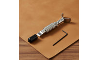 Seamless 360° Rotation Leather Swivel Adjustable Swivel Carving Ergonomic Grip DIY Leather Carving Tool for Beginners