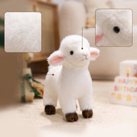 Soft Lamb Stuffed Animal Cuddly Lamb Plushie Soft Sheep Stuffed Animal Cute for Children, Toddlers, Collectors, Nursery, Shelves, Desk