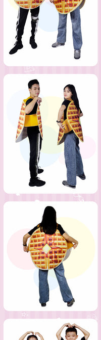 Waffle Food Costume for Adults - Funny Cosplay Party Outfit
