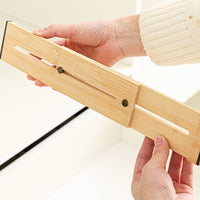 Adjustable Drawer Divider Customizable Bamboo Drawer Divider Space-Saving