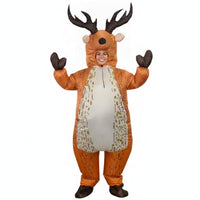 Inflatable Deer Costume Water-Resistant Inflatable Costume Full-Body Deer Suit for Adults, Halloween, Cosplay, Christmas