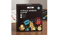Pen-Shaped Acrylic Paint Markers Coloring Acrylic Markers Fast-Drying Art Supplies Fade-Resistant