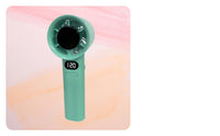 Lightweight USB Rechargeable Fan Long Battery Life Mini Cooling Fan Powerful Airflow Portable Jet Blower Quiet Operation for Travel, Outdoor, Office, Commuting