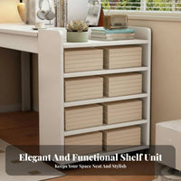 Multi-Layer Storage 5-Tier Mobile Bookcase Space-Saving Mobile Shelving Mobile Shelving Unit Large Capacity Bookshelf Sturdy and Stable for Students, Home Awayice Users, Teachers, Study Room, Dorm, Bedroom, Classroom