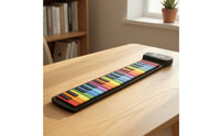 Rolling Piano Keyboard Silicone 37-Key Keyboard Lightweight Rolling Piano for Travel