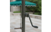 Protection Freestanding Market Sunshade Wind Resistant Cantilever Umbrella Waterproof Offset Patio Umbrella Fillable Base for Poolside