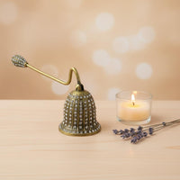 Long Handle Candle Wick Smotherer Prevents Smoke & Beeswax Spatter Decorative Candle Wick Smotherer Enamel Finish