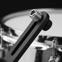 Adjustable Angle Drum Rim Audio Record Device Clamp Shockproof Drum Mic Clip Musical Instrument Accessory for Drummers, Musicians