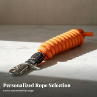 Equestrian Training Lead Tug-Resistant Horse Lunge Line Equine Lunge Line Long-Lasting Brass Hook Braided Horse Lead Rope