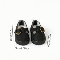 Doll Mary Janes with Buckle Matte Mary Janes Low-Cut Footwear for Photo Shoots