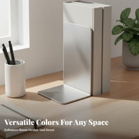 Corner-Shaped D Bookend Space Saving Corner-Shaped D Book Stopper Sturdy Desktop Book Support for Students, Librarians, Bookshelves, Desktops