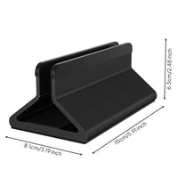 Vertical Stand, with Adjustable Width Aluminum Vertical Laptop Stand Compact Desktop Laptop Holder for Professionals