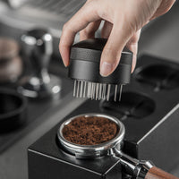 Adjustable Rotating Coffee Distribution Tool with Needles