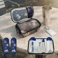 Diabetes Insulated Bag Rose Pattern Portable Diabetes Travel Case Long Insulation Individual Supply Organizer for Diabetics, Office