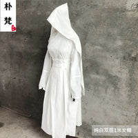 白事丧事白布孝帽一次性孝褂子孝帽棉麻孝服孝帽黑纱孝牌 黄麻男帽单层