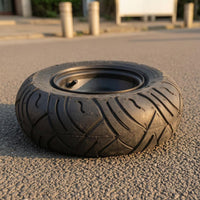 Directional Pattern Front Lawn Tractor Wheel Valve Stem Opening 13x5.00-6 Tire Mounted Metal Hub Wheel Black