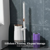 Toilet Brush Accesses Tight Corners Toilet Brush Set Hands Disposal