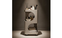 Open-Frame Rolling Salon Trolley Space-Saving Salon Trolley Sturdy Mobile Storage Cart with Wheels Long-Lasting for Beauticians
