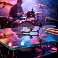plate Extended Arm with Clamp Chrome plate Arm with Clamp Easy to Adjust Hardware for Drummers, Stages