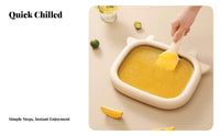 Non-Electric Fried Yogurt Pan Fun Family Activity DIY Slushie Crafting Tool Plate Chilled Yogurt Plate Quick Freezing