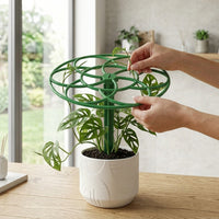 Indoor Plants and Outdoor Plants Support with Monstera Support, 50 Pack of Clear Spiral Plant Clips, Adjustable Plant Stakes for Growth Guide