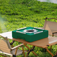 Mini Mahjong Set Lightweight Travel Mahjong Set Noise-Reducing Fully Engraved Tiles for Students, Dormitory, Outdoor