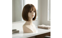 Mannequin Head with Shoulders PVC Jewelry Display Bust Light-Colored