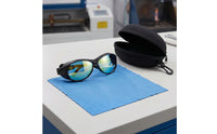 Glasses with Case Impact Resistant Full Coverage Glasses Wide Vision Eyewear for Welders, Engraving