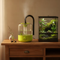 Reptile Humidifier Adjustable Terrarium Fogger Humidifier Reptile Fogger High-Frequency Fine Mist for Lizard Owners, Terrariums