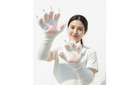 Cosplay Paw Gloves Clawed Paw Gloves with Claws Textured Pile Soft Animal Paws for Furries, Conventions
