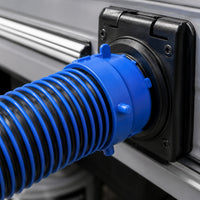 Easy to Use Flexible Drain Hose with End Caps Lightweight Corrugated Drain Hose Compact Corrugated Pipe Cap Nonperforated for RV Owners, Campsite Hookup