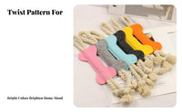 Long-Lasting Felt Rope Toy Teeth Grinding Dog Rope Toy Interactive Fun for Aggressive Chewers, Puppy Owners, Solo Play, Playtime, Indoor