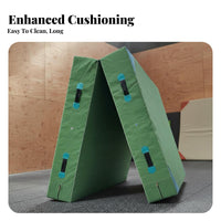 Thick Gymnastics Crash Pad Versatile Foldable High Jump Mat Impact Absorption Gymnastics Crash Mat for Gymnasts, Athletes, Gym, Cheerleading, Dojo
